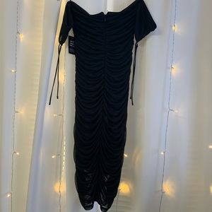 New!! Express Kim Kardashian Black ruched dress